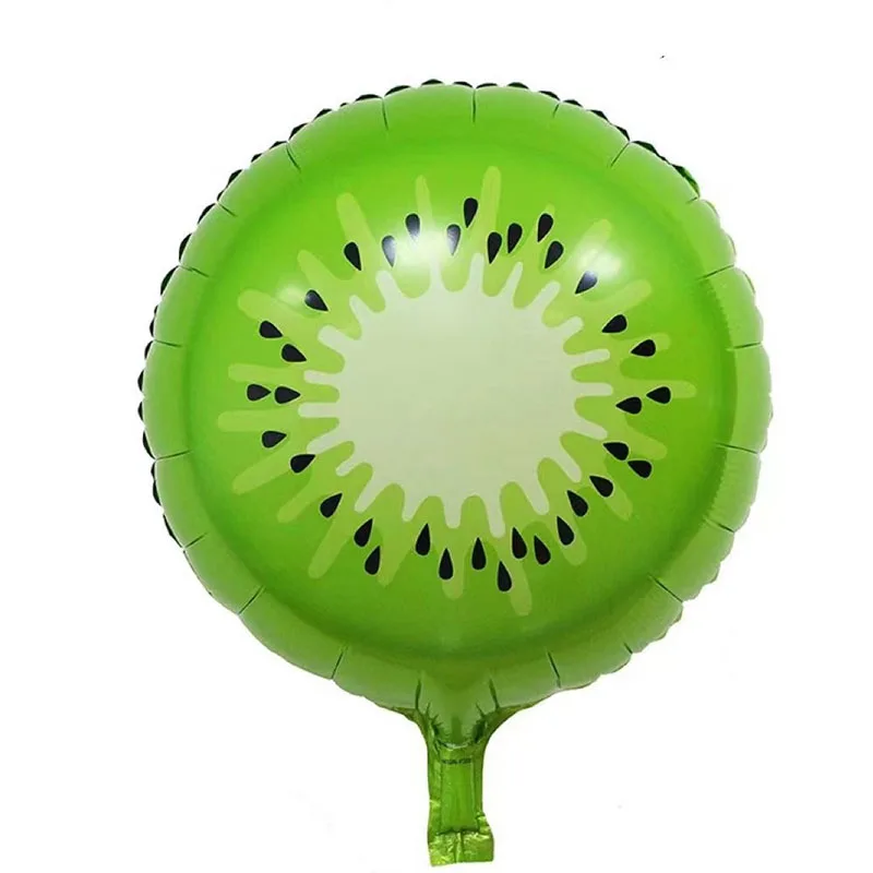 6pcs 18 Inch Kiwi Orange Pitaya Strawberry Watermelon Carambola Colorful Cartoon Fruits Foil Balloon For Birthday Party Balloon