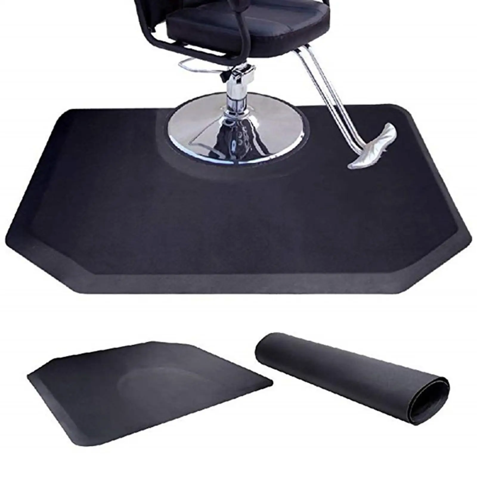 Barber Anti Fatigue Floor Mat Waterproof Barber Supplies Hexagon Chair Cushion for Hair Stylist Hair Salon Barber Shop Kitchen