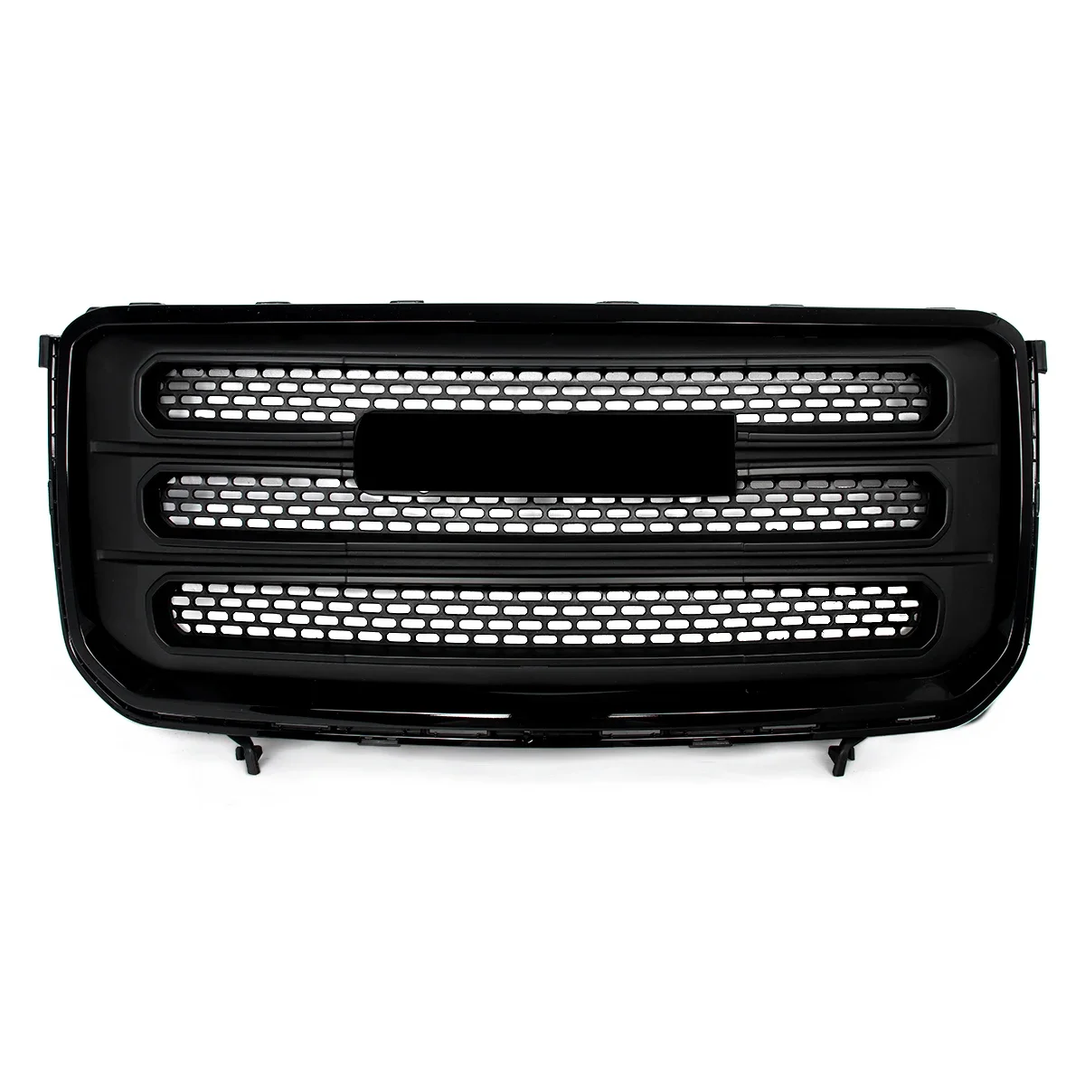 Front Bumper Grille Upper Grill Assembly Replace For GMC Acadia SLT 2013-16 Front Hood Grille Air Inlet Mesh Grills Gloss Black