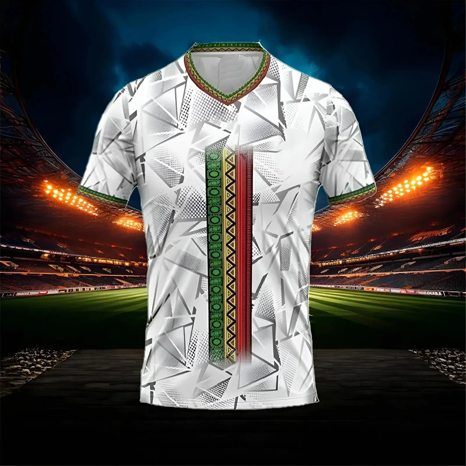 New Mali European Football Jersey 3D Printed Men\'s T-shirt Extra Large Street Fashion Football Running Sports Kid T-shirt