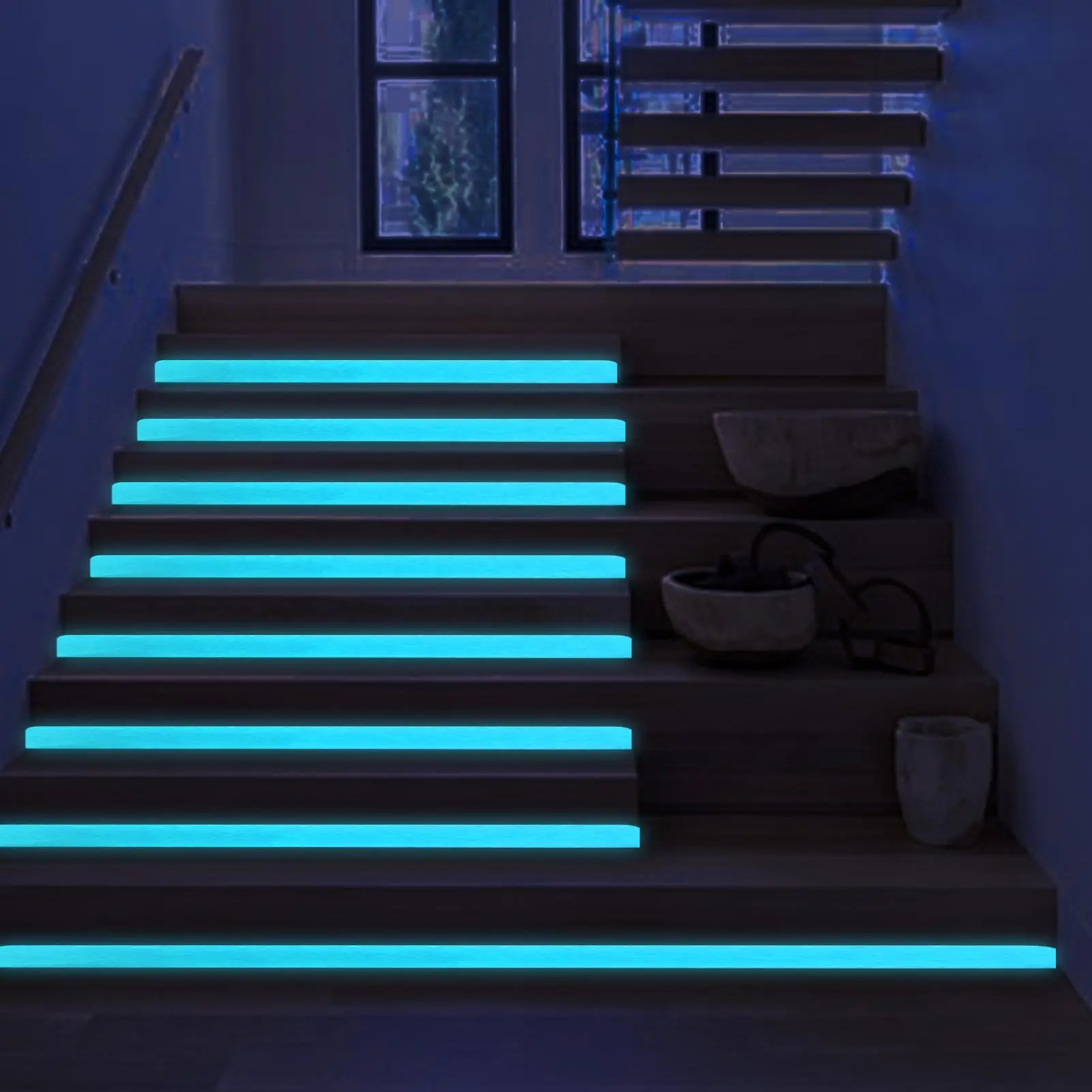 3Meters Glow In The Dark Tape Warning Strips Fluorescent Light Storage Adhesive Stickers For Stairs Walls Step Safety Exits Sign