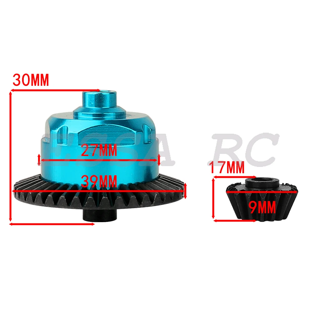 1PC Metal Differential Mechanism with Gears For Tamiya TT02 TT-02 1/10 RC Car Upgrades Parts Spare Parts