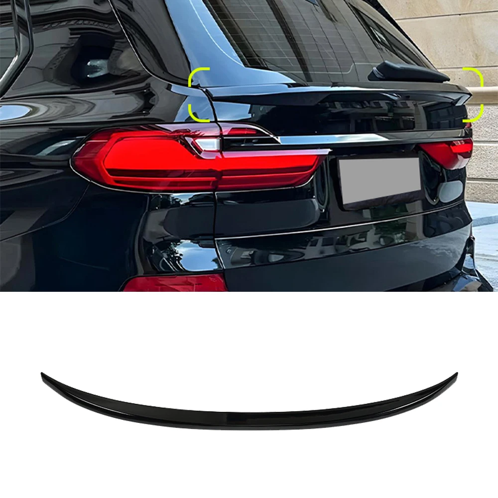 For BMW X7 G07 2019 20 21 22 23 24 Rear Center Tail Wing Trunk Cover Spoiler High Quality ABS Material Trim Exterior Accessories