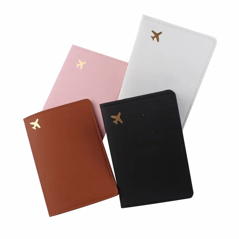 Men Women Passport Cover Wallets Hot Sale Simple Plane Women Men Travel Wedding Passport Covers Holder Fashion Wedding Gift