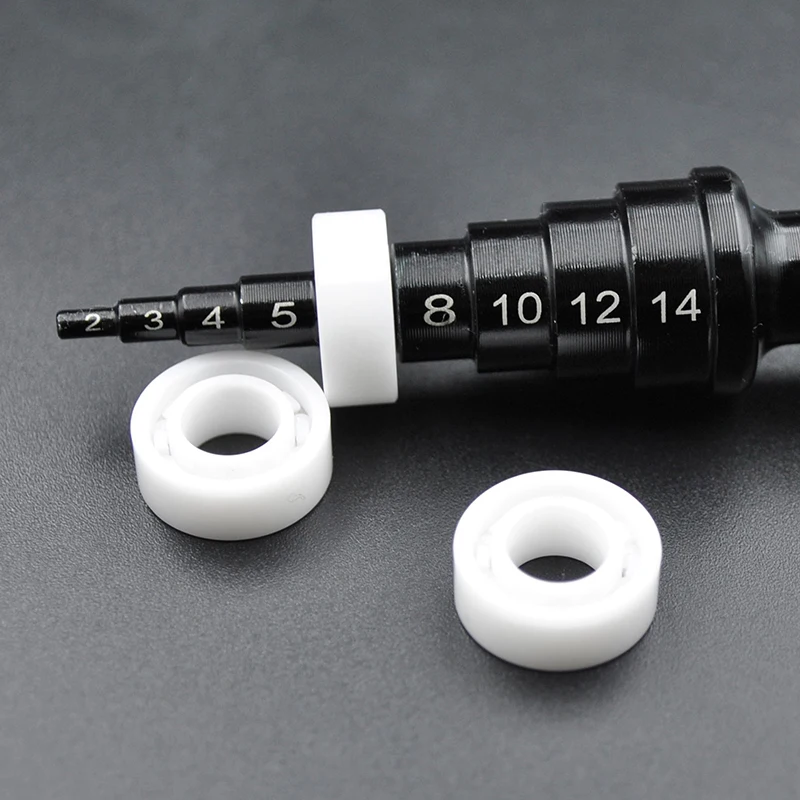 R188 محمل سيراميك كامل 1/4 "x 1/2" x 3/16 "R188CE 6.35x12.7x4.763 ملم ZrO2 محامل كروية زركونيا #1