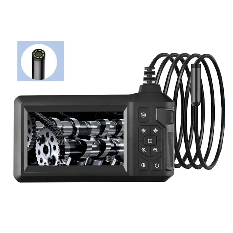 Industrial Pipeline Endoscope with Light 4.3-Inch LCD HD Digital Camera Handheld Waterproof Sewer Inspection Camera B-A10G