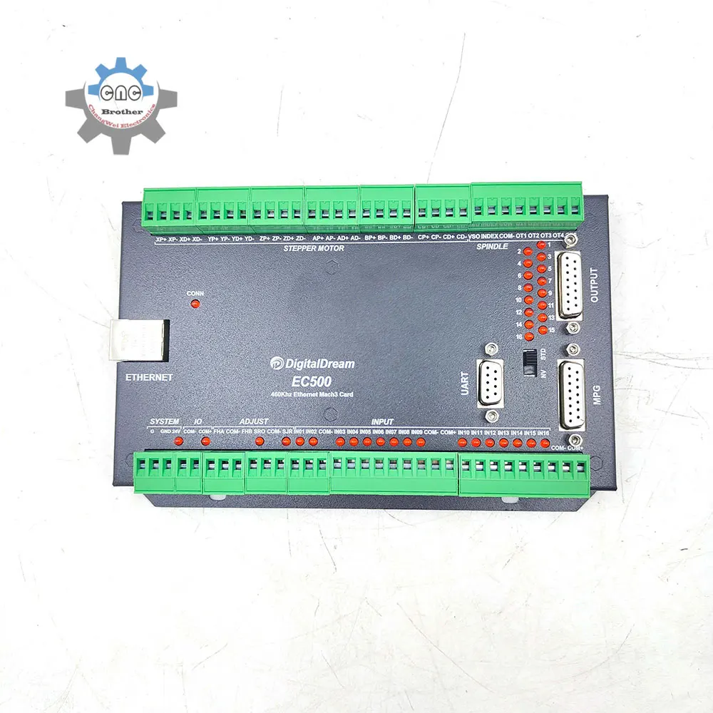 Mach3 CNC Ethernet Motion Controller EC500 460kHz 3/4/5/6 Axis upgrade Motion Control Card for milling machine