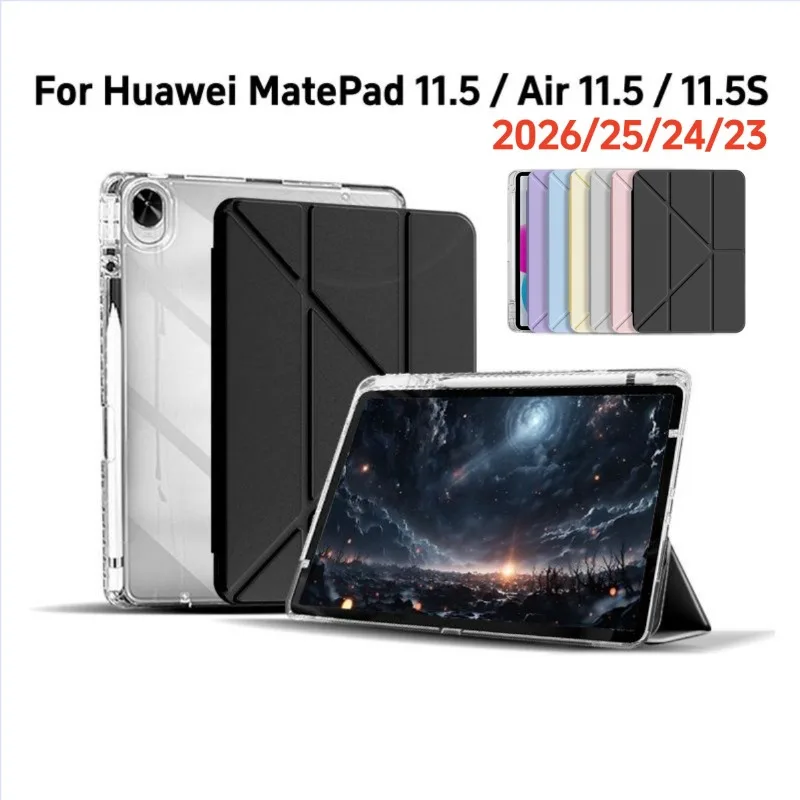 

For Huawei MatePad 11.5 2025 Case 11.5S 2024 with pencil holder Magnetic Smart Cover Funda For MatePad 11 5 2026 Air 11.5 inch