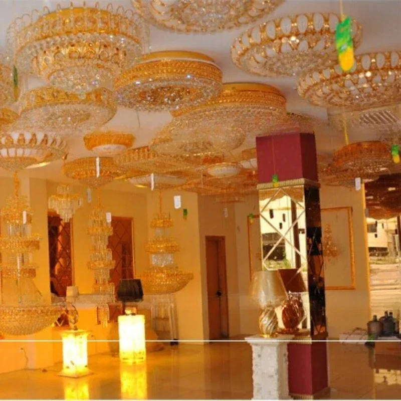 

Modern Lights Dome Basket Crystal Chandelier Chrome Finish Lamp Luxury Dining Room Lighting Fixture