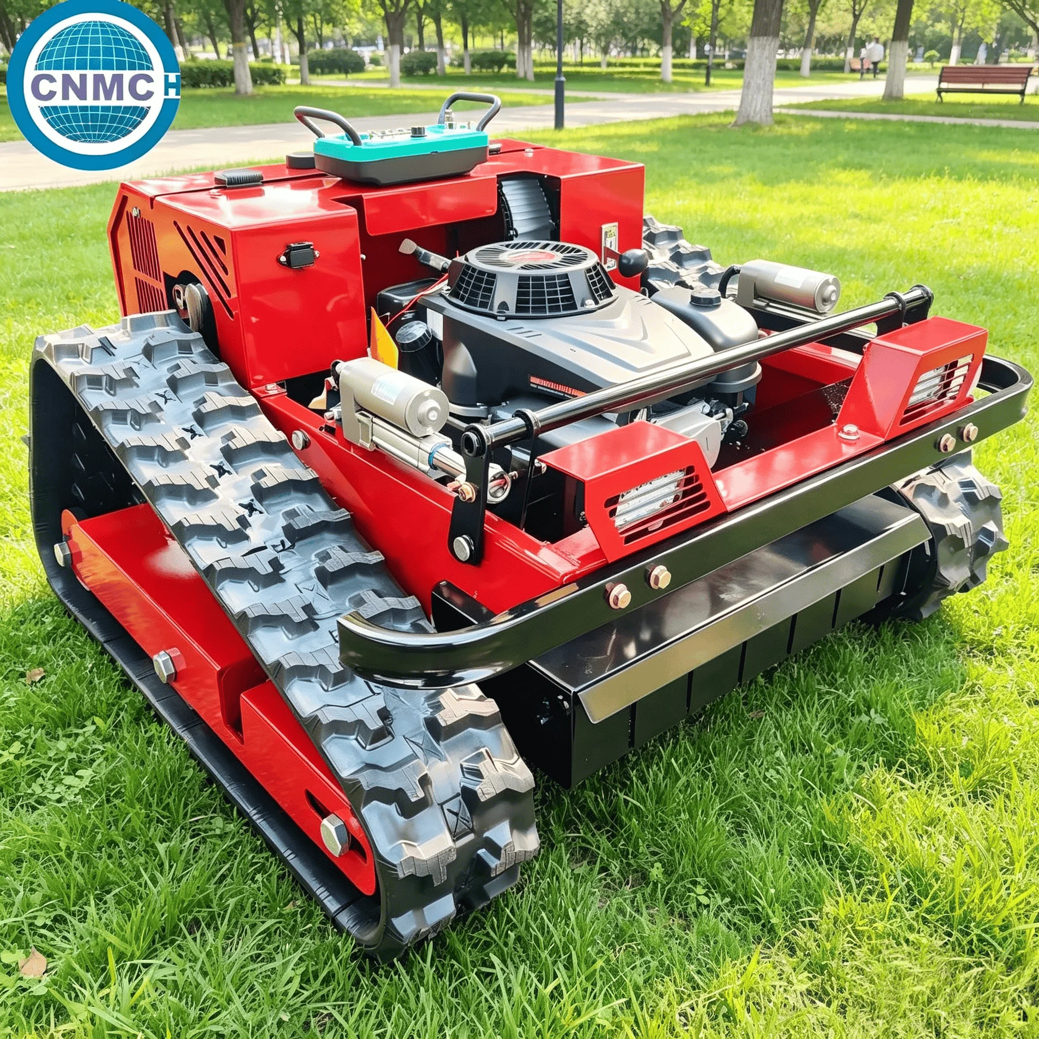 

CNM-800 All-terrain Crawler Lawn Mower Safety Auto-Stop Blade High-quality Easy to Operate CE Certified Grass Cutting Machines