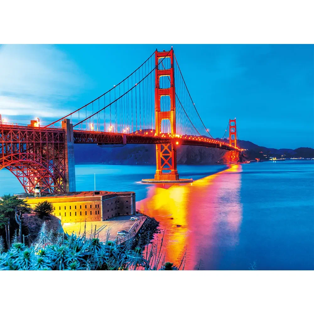 MaxRenard Puzzle 1000 pezzi Golden Gate Bridge Landscape Jigsaw Puzzle per adulti giocattoli di decompressione per la decorazione della parete di casa