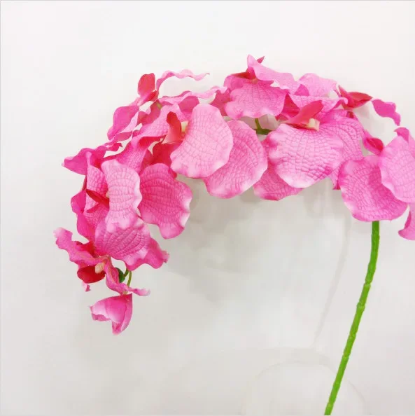 Artificial Silk Orchid Flowers Long Branches,Fake Blue Orchids Flower Arrangement Accessories ,Home Indoor Fall Decoration
