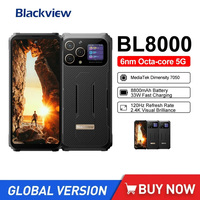 Blackview BL8000 Rugged 5G Smartphones 6.78Inch FHD+ Octa Core 12GB+512GB Android 13 Mobile Phone 8800mAh 33W Fast Charging NFC