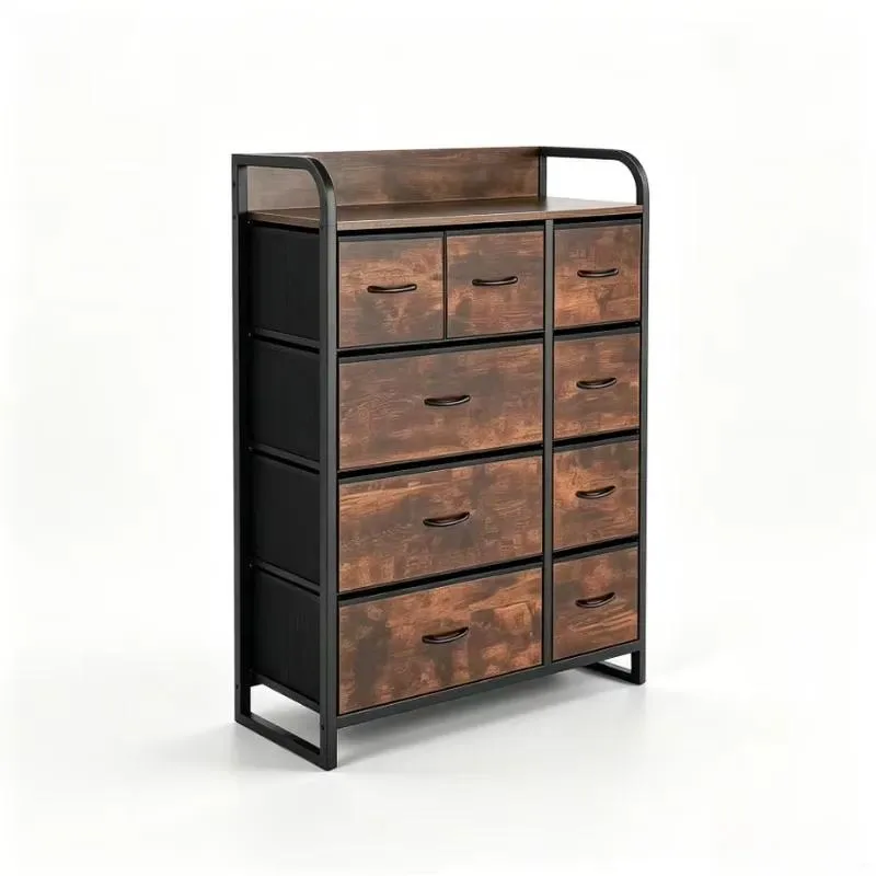 Space Saving Folding Fabric Storage Box KD Structure Clothing Organizer Cabinet for Apartment Home Living Room Furniture