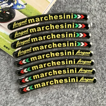 3D Gel riflettente moto mozzo ruota cerchio striscia adesivi accessori Decor 16 17 18 21 pollici ruota per Marchesini Suzuki Ducati