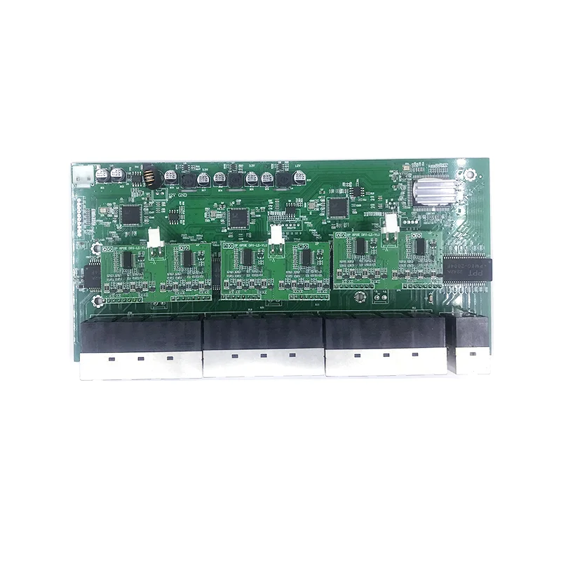 Non gestito 24 porte 10/100M 12V-52V 24 porte 100M porta con 2 1000M NVR/UPLINK modulo industriale scheda PCBA