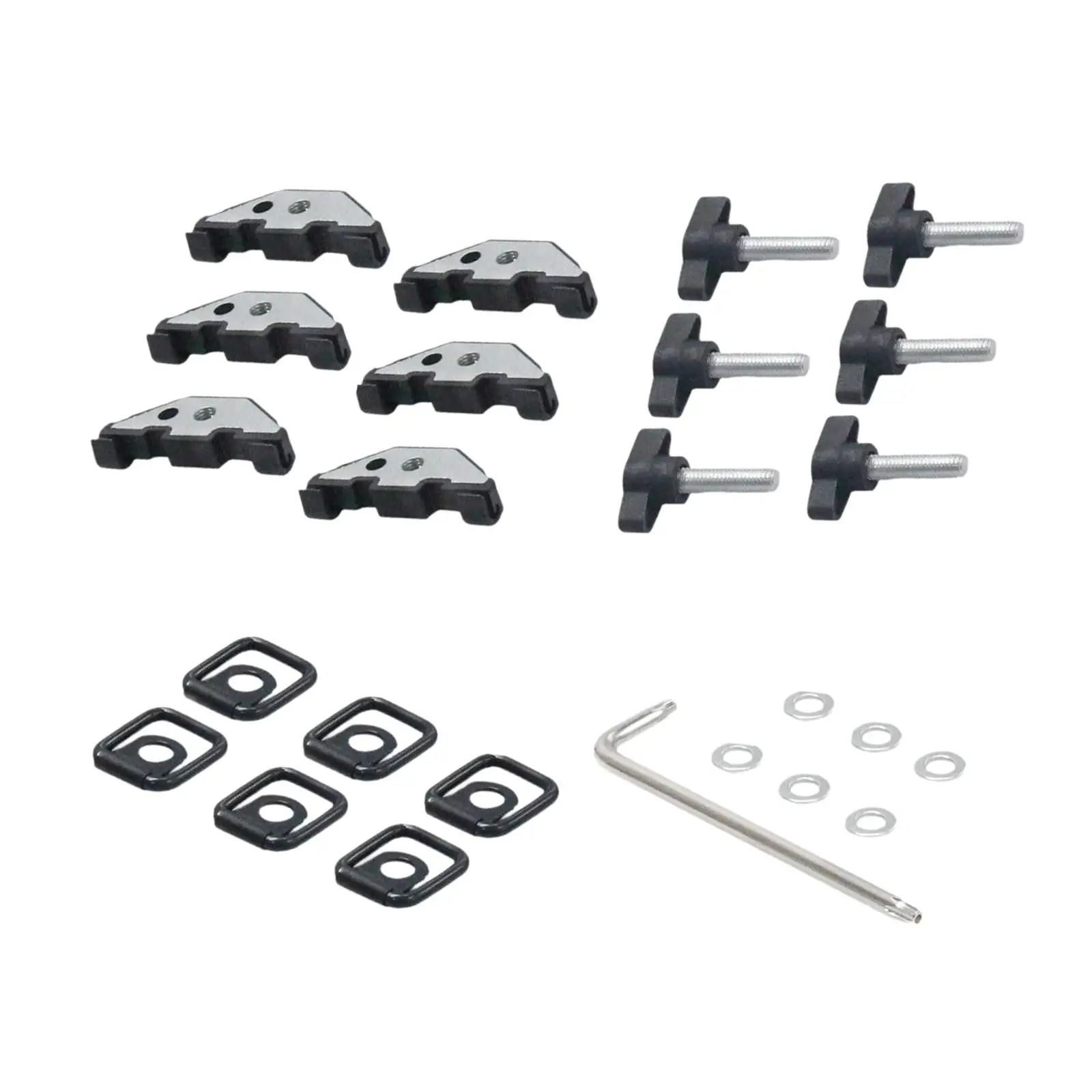 Hard Top Hardware Kit Tie Down D Rings Anchors for Jeep Wrangler JK Jku