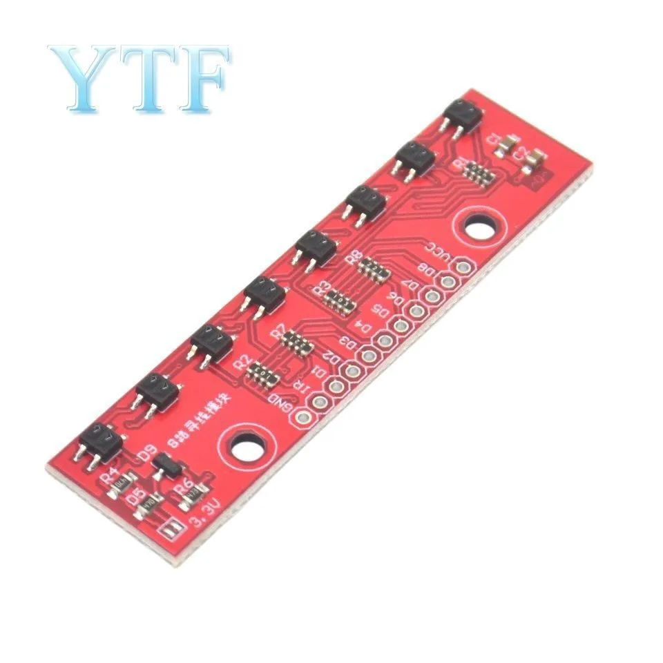 

Tracking Module Infrared Detection Sensor Module DIY 8-Channel Infrared Detector Hunt Module 8bit Sensor Module