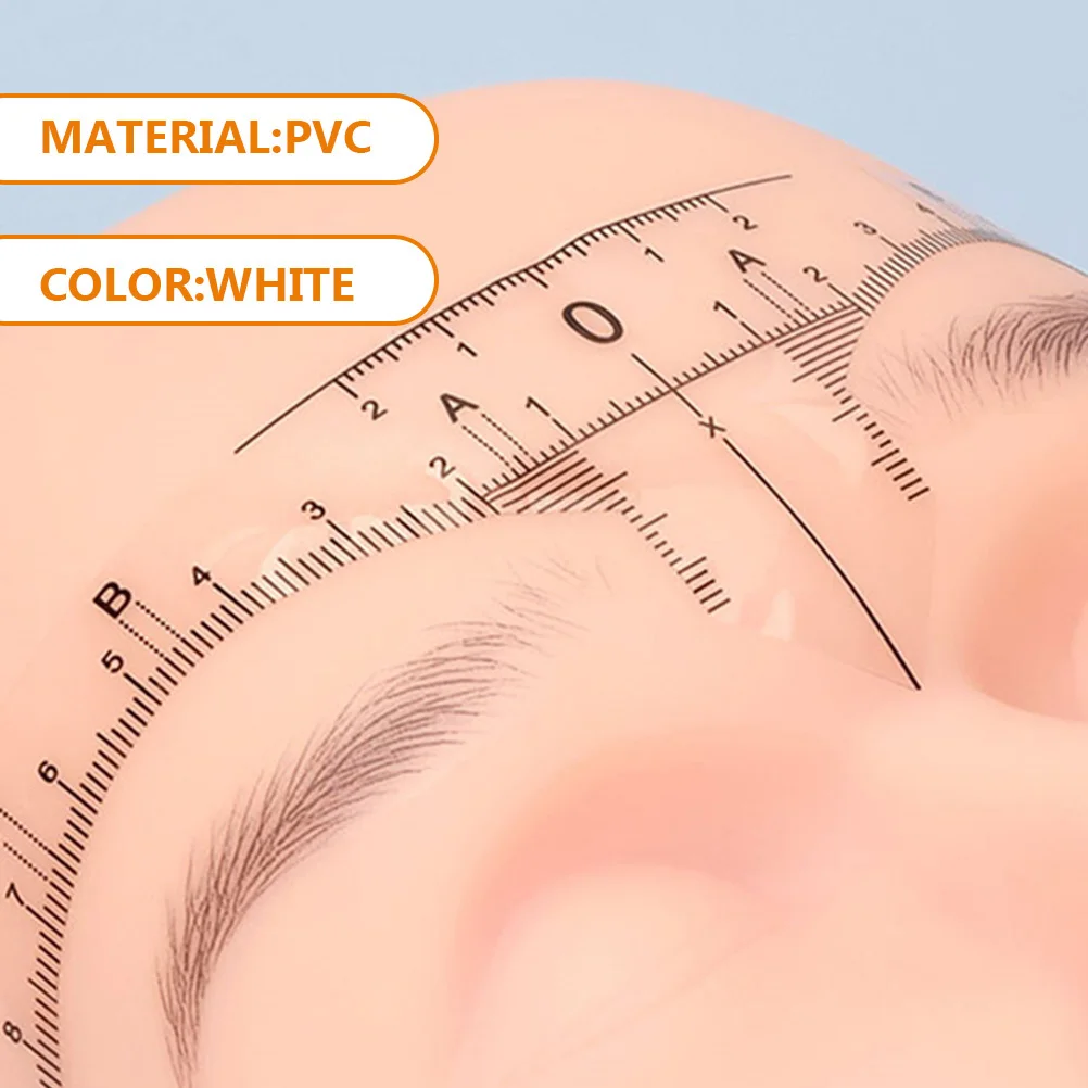 10 قطعة حاكم الحاجب المتاح ماركر المهنية قياس المشكل التسوية رسم ماكياج الحاجب الخريطة ل