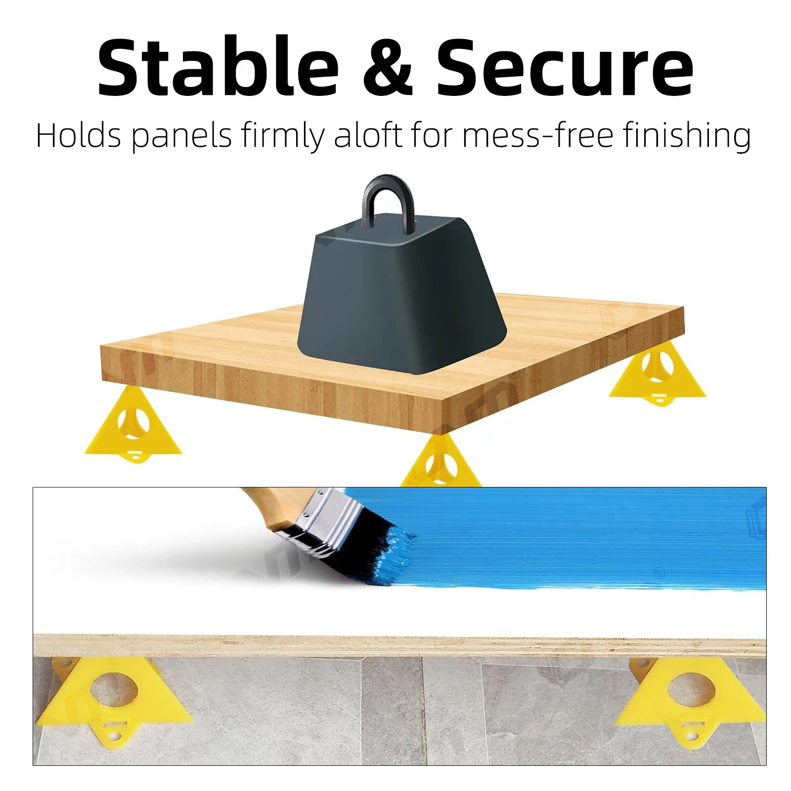 10 قطعة الهرم مثلث الطلاء دعم عدم الانزلاق لوحة بلاستيكية دائم النجارة اللوحة مجلس الوقوف DIY بها بنفسك أدوات الرش #2