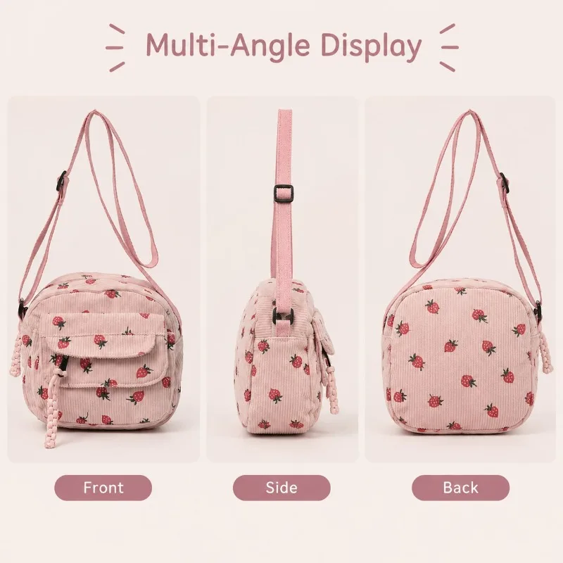 Korean style fresh striped mini backpack for women, simple, casual, fashionable and lightweight small backpack