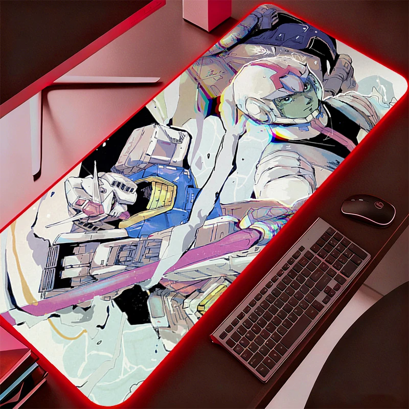 

Большой RGB-коврик для мыши с подсветкой, офисный настольный коврик, аксессуары для ПК и мобильных устройств, игровой коврик XXL с LED-подсветкой, коврик для ноутбука и клавиатуры