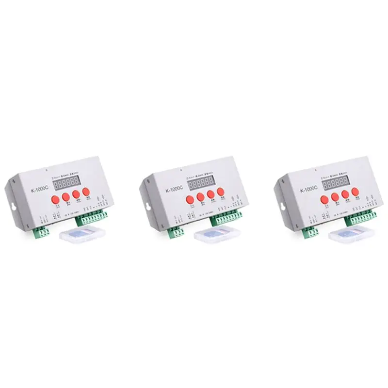 3X K-1000C Controller K1000C WS2812B WS2811 APA102 T1000S WS2813 LED 2048 Pixel Program Controller DC5-24V