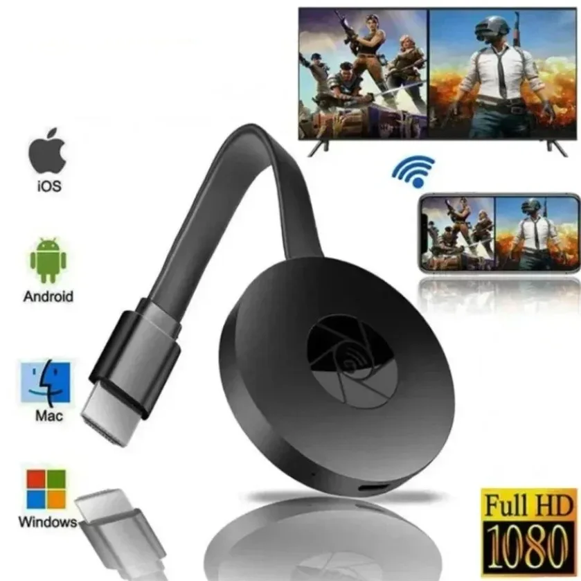 XIKCU محمول G2 1080P HDMI-متوافق مع شاشة MiraScreen Anycast Wifi Miracast Dongle متوافق مع شاشة مرآة TV ios