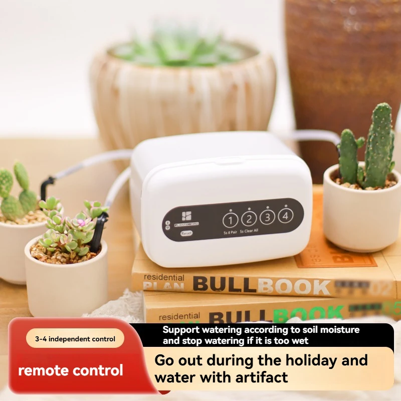 Garden plants support WIFI intelligent watering device, dual pump timed automatic drip irrigation system, remote APP control