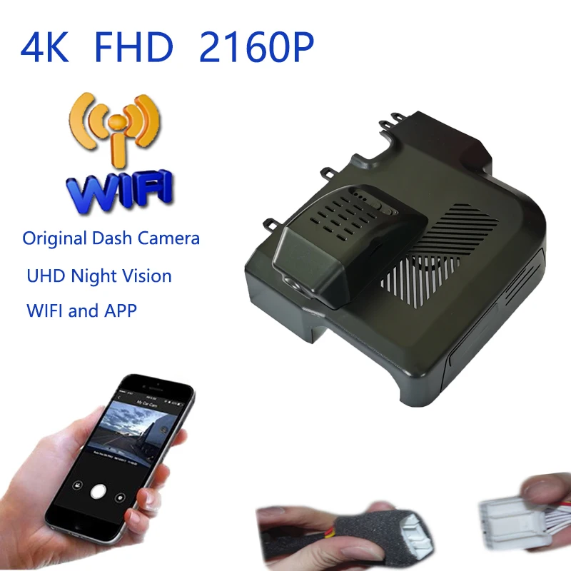 4K التوصيل والتشغيل مسجل فيديو السيارة واي فاي DVR داش كاميرا لشيري 7 برو تيجو 8 ماكس الإصدار العالي/تيجو 9 2023 2024 2025 #4