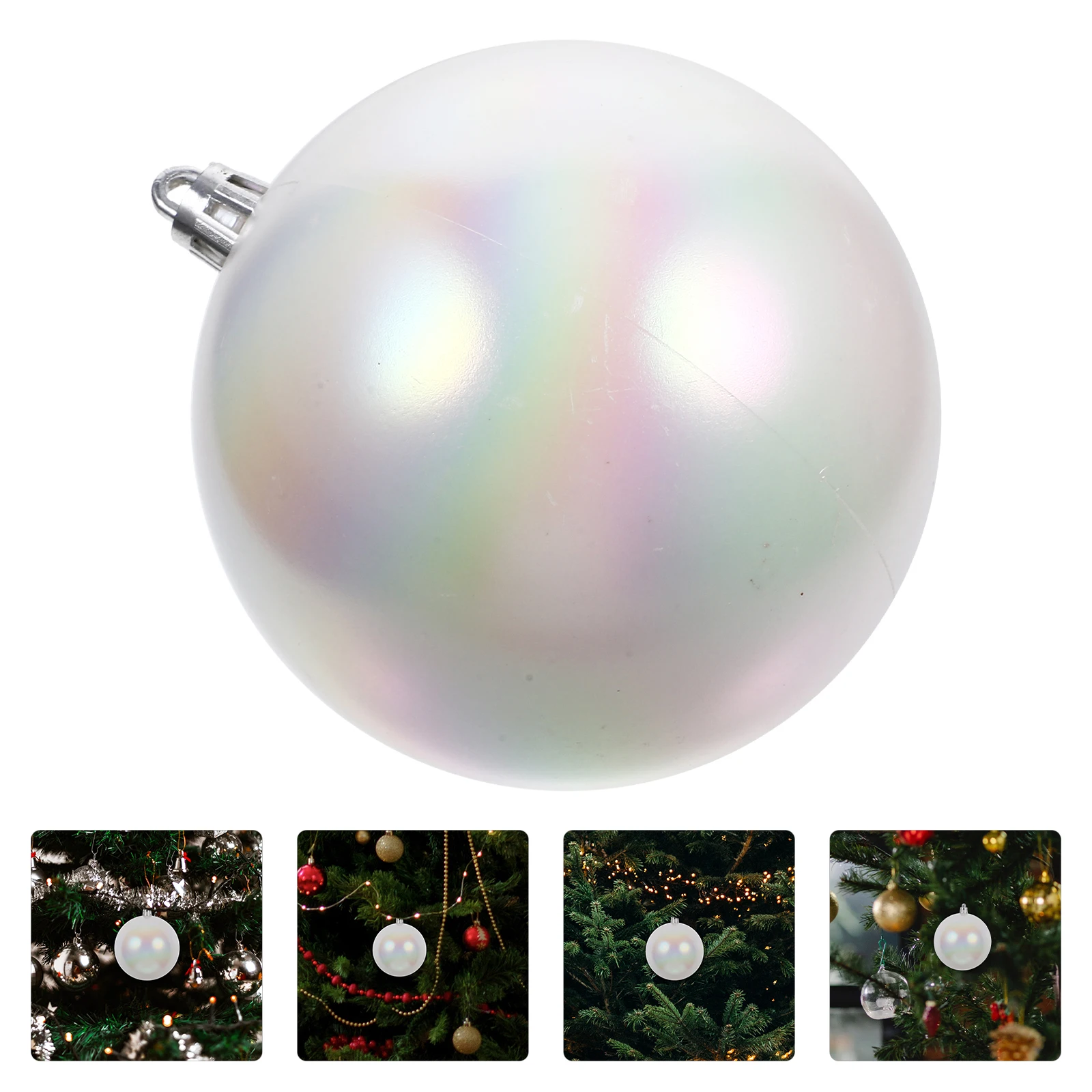 

6 Pcs Ball Decoration Ornaments Colorful Outdoor Bauble Bright Shiny Decorative Pendants