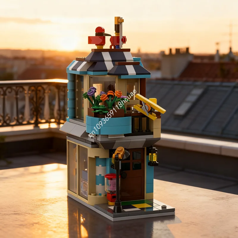 

353pcs MOC Mini Modular Toy Shop Alternate Build Model Building Blocks Christmas Gifts Architecture DIY Education Brick Kids