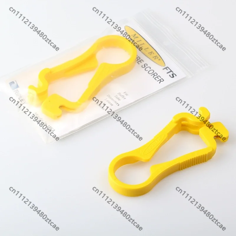 Yellow Portable Fiber Optic Tube Scorer Hand Tool For 1.6-6.0mm Optical Loose Tube Slitting Stripping Equipment