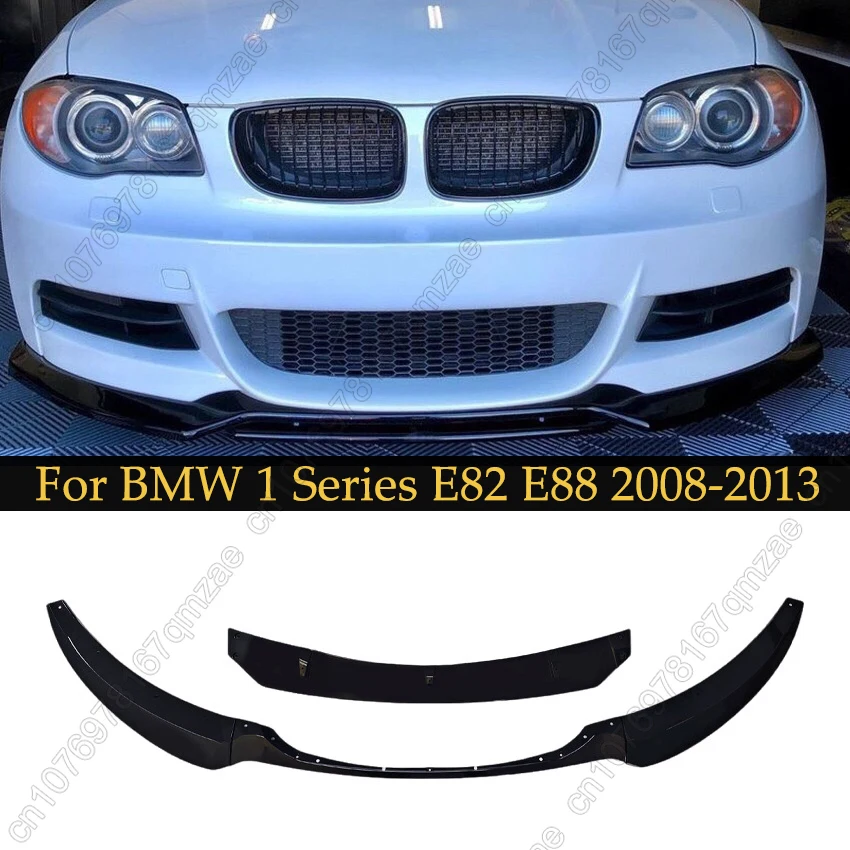 

4Pcs Maxton Style Front Bumper Splitter Lip For BMW 1 Series E82 E88 118d 120i 120d 125i 135i 2008-2013 Canard Spoiler Diffuser