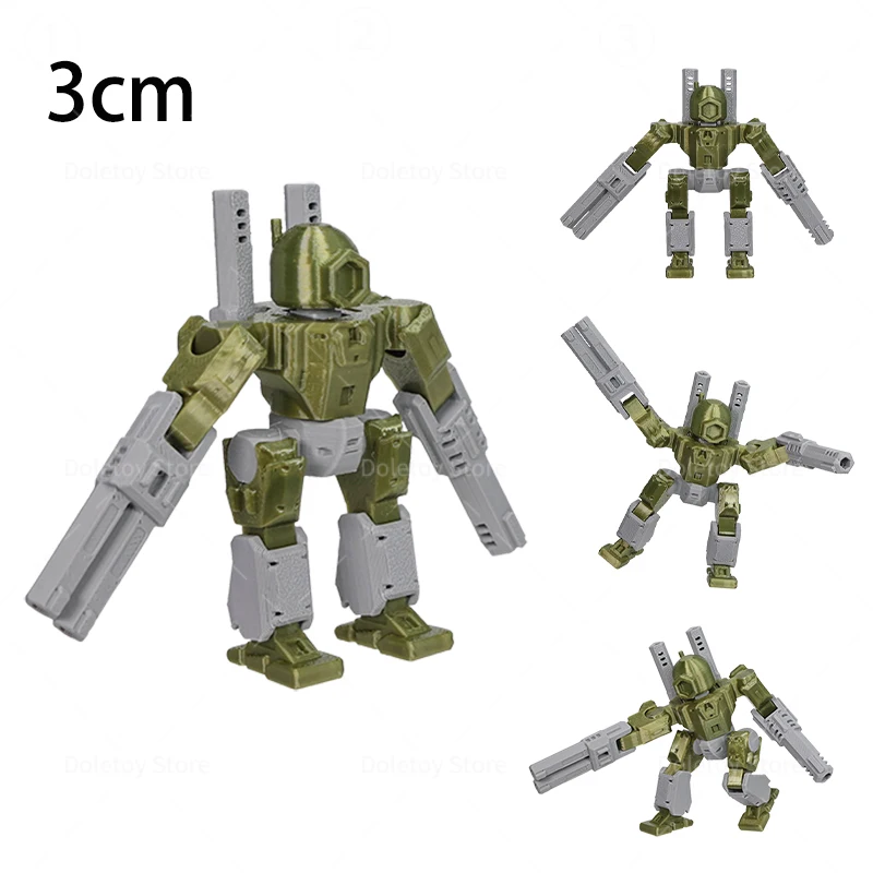 Neue 3D-gedruckte Kriegsmaschine Serie Mini beweglicher Kampfpanzer Sentry Drone Artillery Launcher Actionfigur Raumdekoration Geschenke – Detail 5