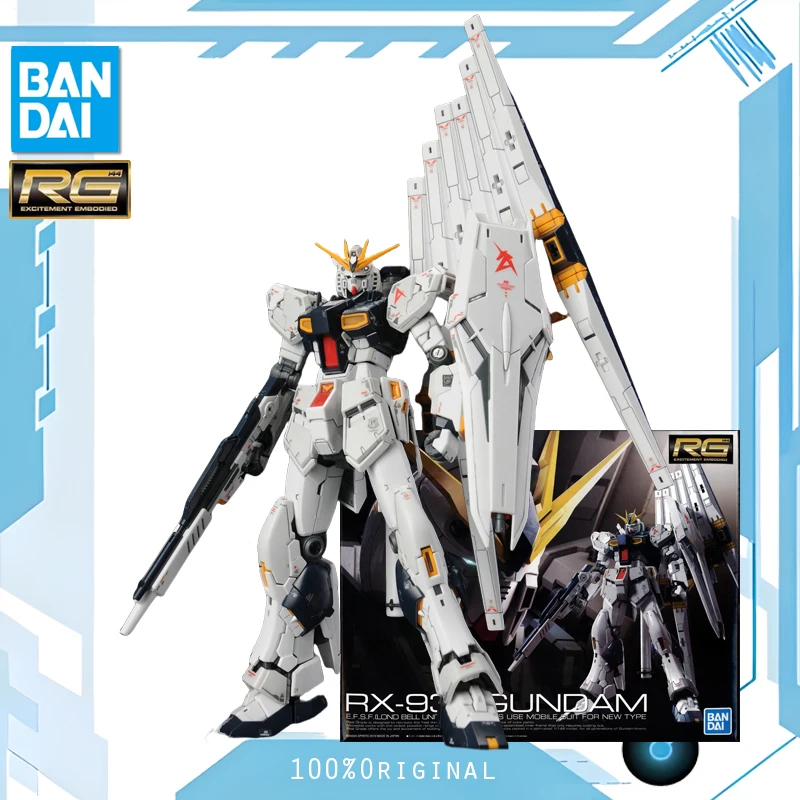 

BANDAI Anime RG 1/144 RX-93 V GUNDAM Mobile Suit Gundam Model Kit Assembly Plastic Action Toys Figure Anime Gift In Stock