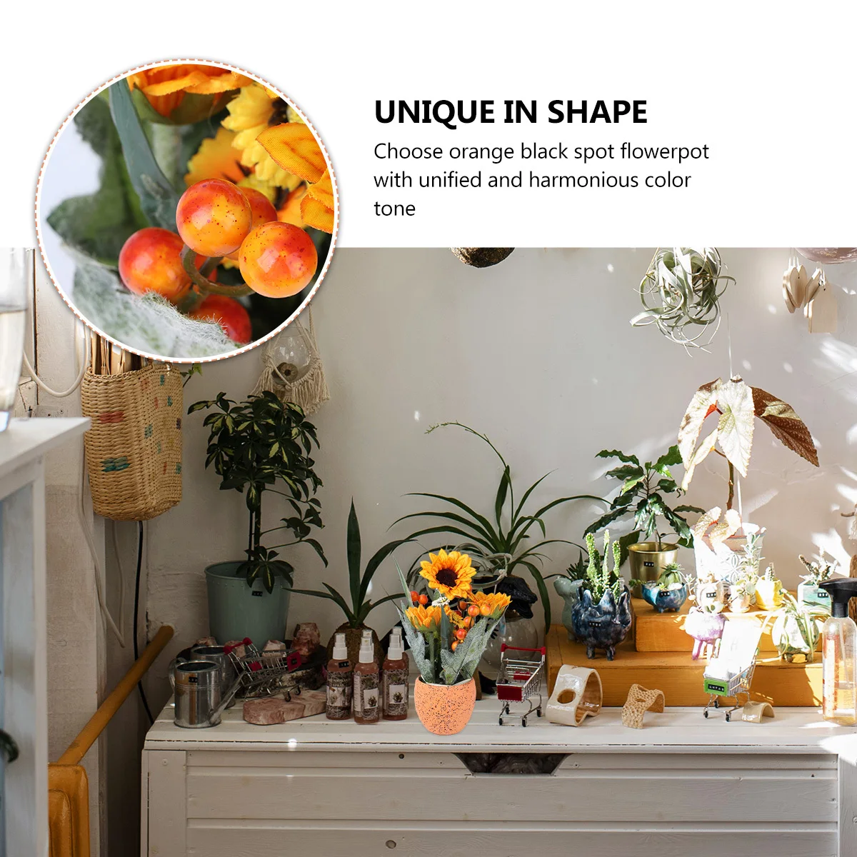 

1Pcs Simulation Sunflower 25Cm Artificial Sunflowers Pot for Home Flower Decoration Lifelike Office Table Sunflower Arrangement