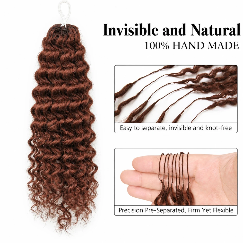 # 4 شعر طبيعي بني مموج عميق، م - مراجعة Human Hair Wigs وسعره