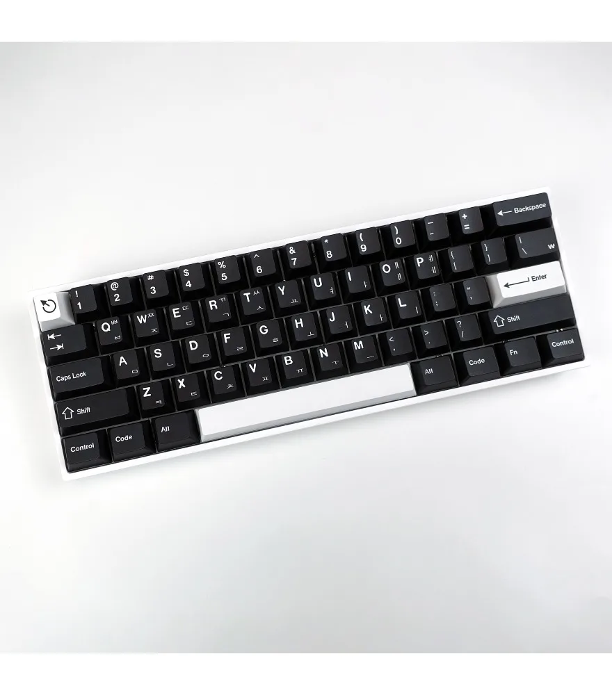 Korean keycaps PBT sublimation mechanical keyboard keycaps full set GMK simple classic full set