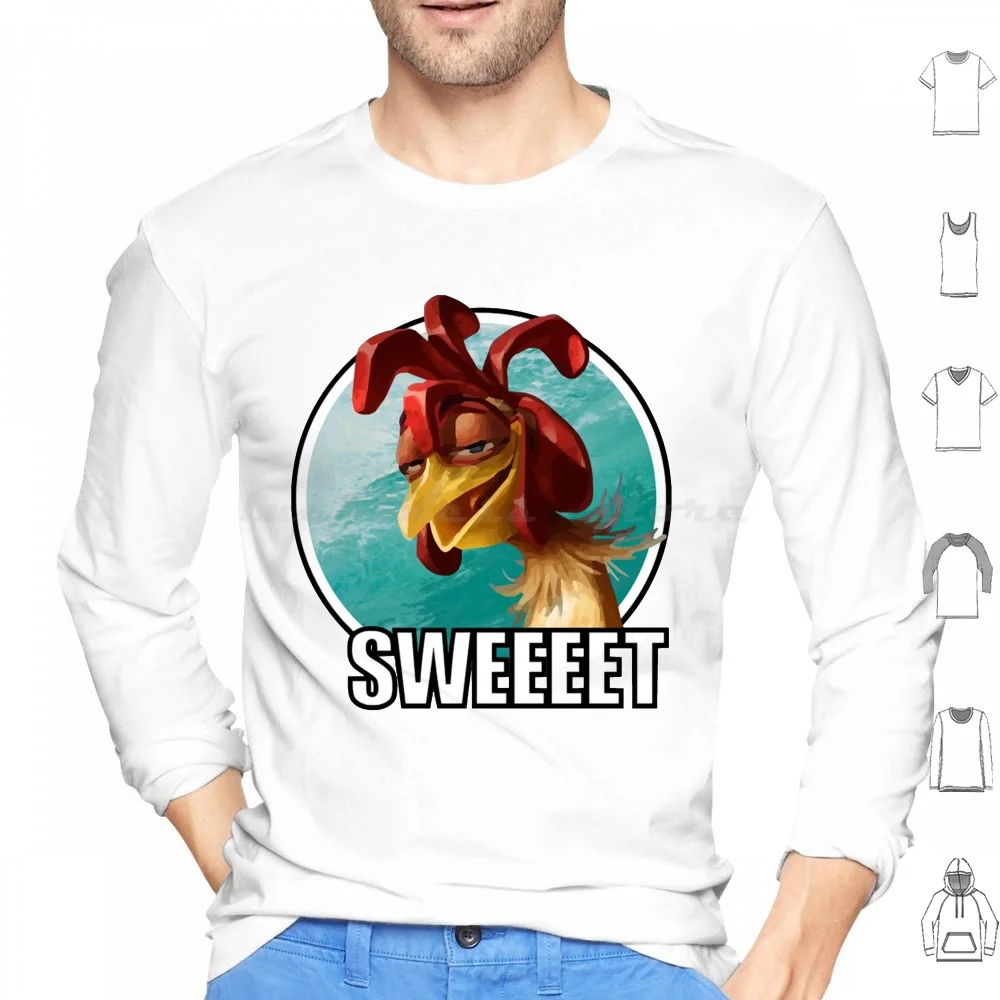 Chicken Joe Hoodies Long Sleeve Chicken Joe Surfs Up Chicken Surf Beach Surfing Waves Water Chicken Surfing Joe Board