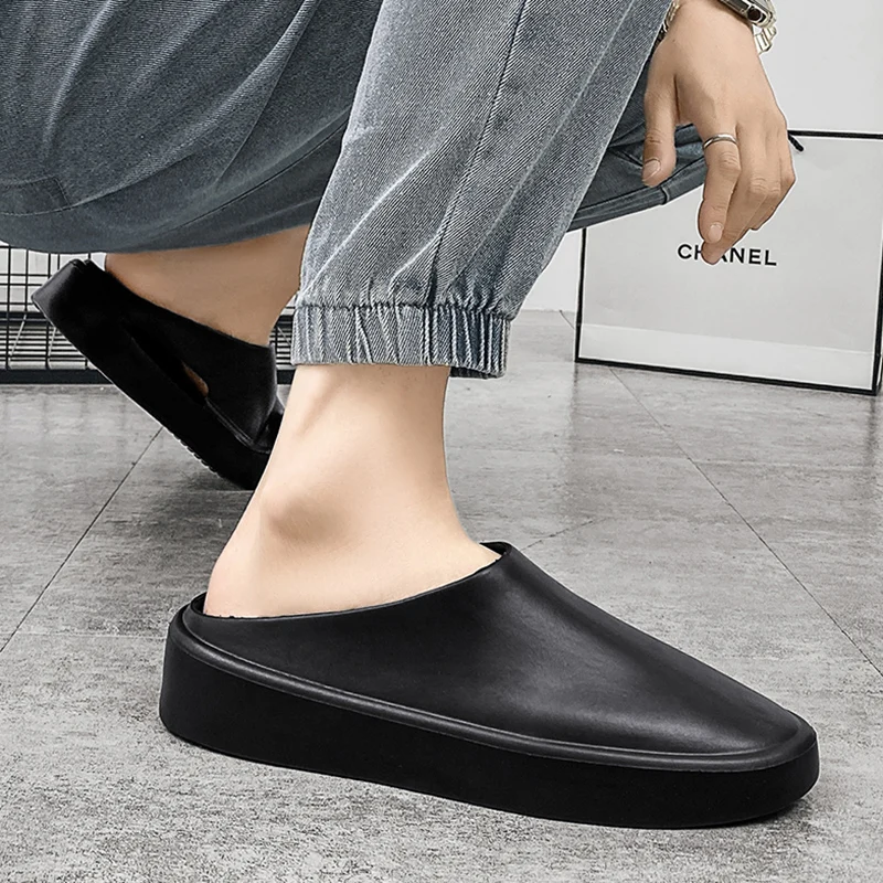 STRONGSHEN Men Women Slippers EVA Slip on Shoes Walking Shoes Men Half Slipper Comfortable Soft Household Sandals Zapatos Hombre