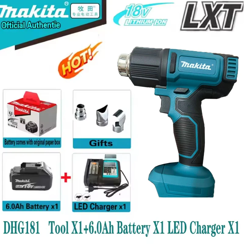 

18V Makita DHG181 6.0Ah Battery Rechargeable Power Tool Battery 18V BL1830 BL1850 BL1840 BL1860 Replaceable LED Lithium-ion