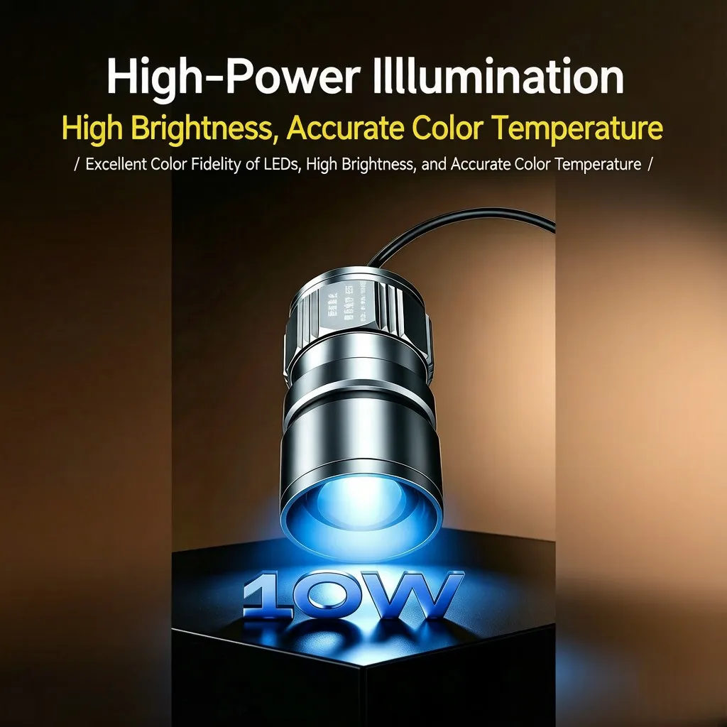 

Fishing Light 10W USB Adjustable Focus Yellow 3 Color Ultra-bright Flashlight With Strong Light Outdoor Night Fishing Headlamp