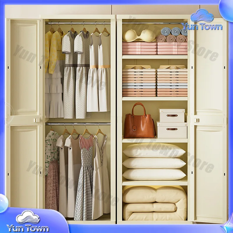 Multi-Tier Storage Cabinet with Doors for Home Organization For Small Spaces For Dorm Room For Apartment For Baby Clothes For