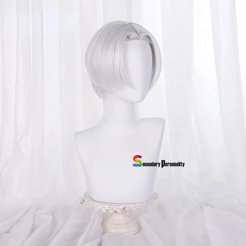 c;4\g,6'h.9/c;4\g,6'h.9/Revengers Tenjiku Kurokawa Cosplay Silver White Short Heat Resistant Hair + Wig Cap Izana 6'6'h\3,g'8/b' view 4