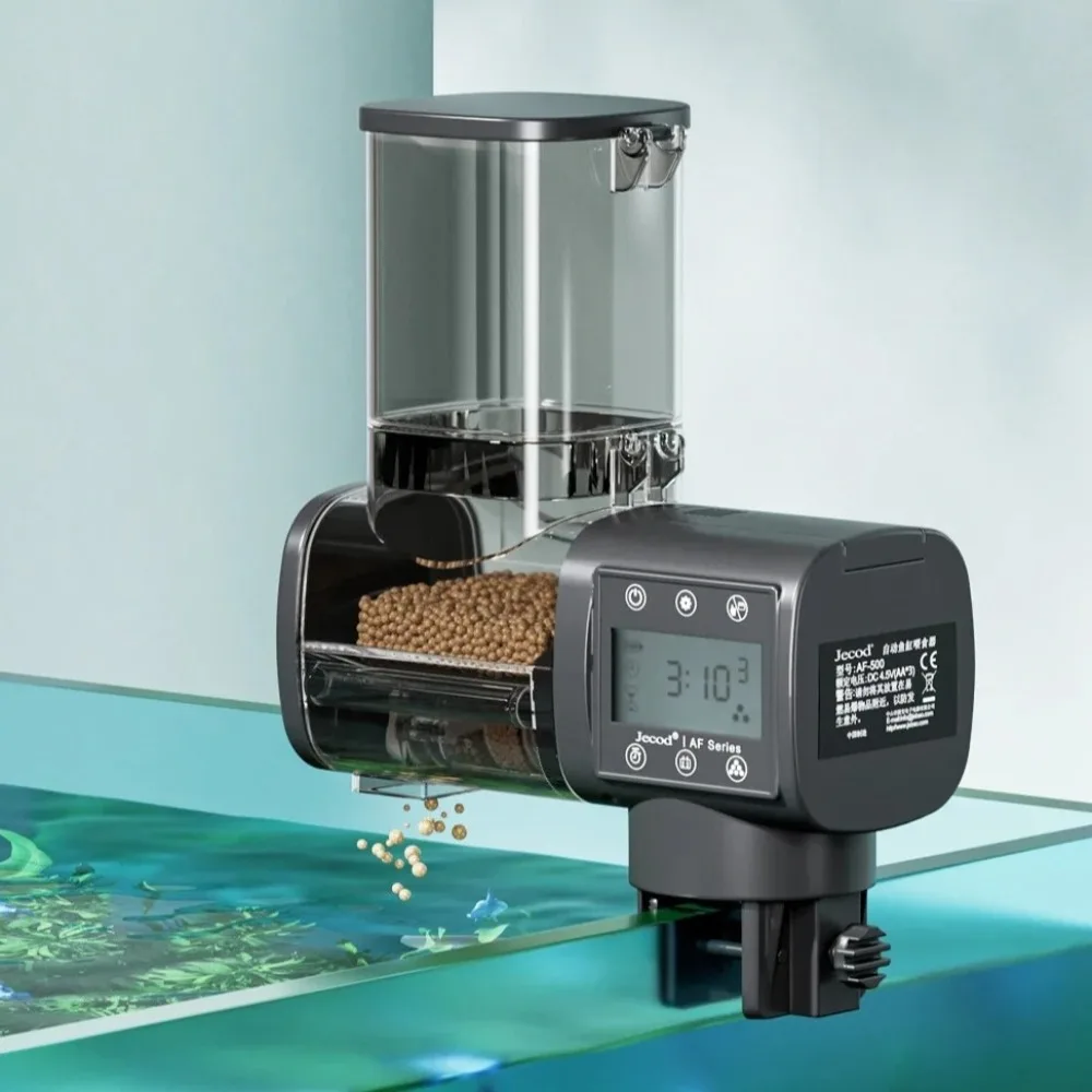 

Портативная интеллектуальная кормушка для аквариума с ЖК-экраном, автоматическая кормушка для рыб, цифровая влагостойкая кормушка для черепах