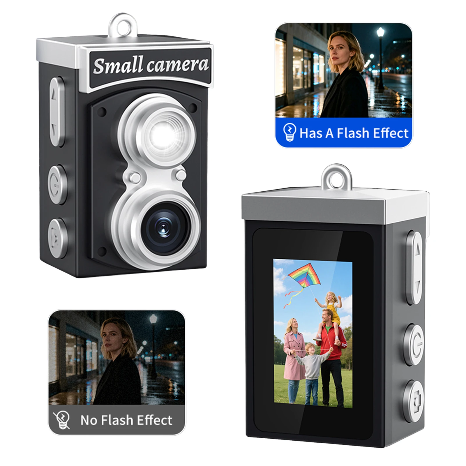 

Ретро-камера 1080P HD с вспышкой и экраном 1,14 дюйма, портативная цифровая камера, винтажная фотокамера для путешествий и съемки на открытом воздухе