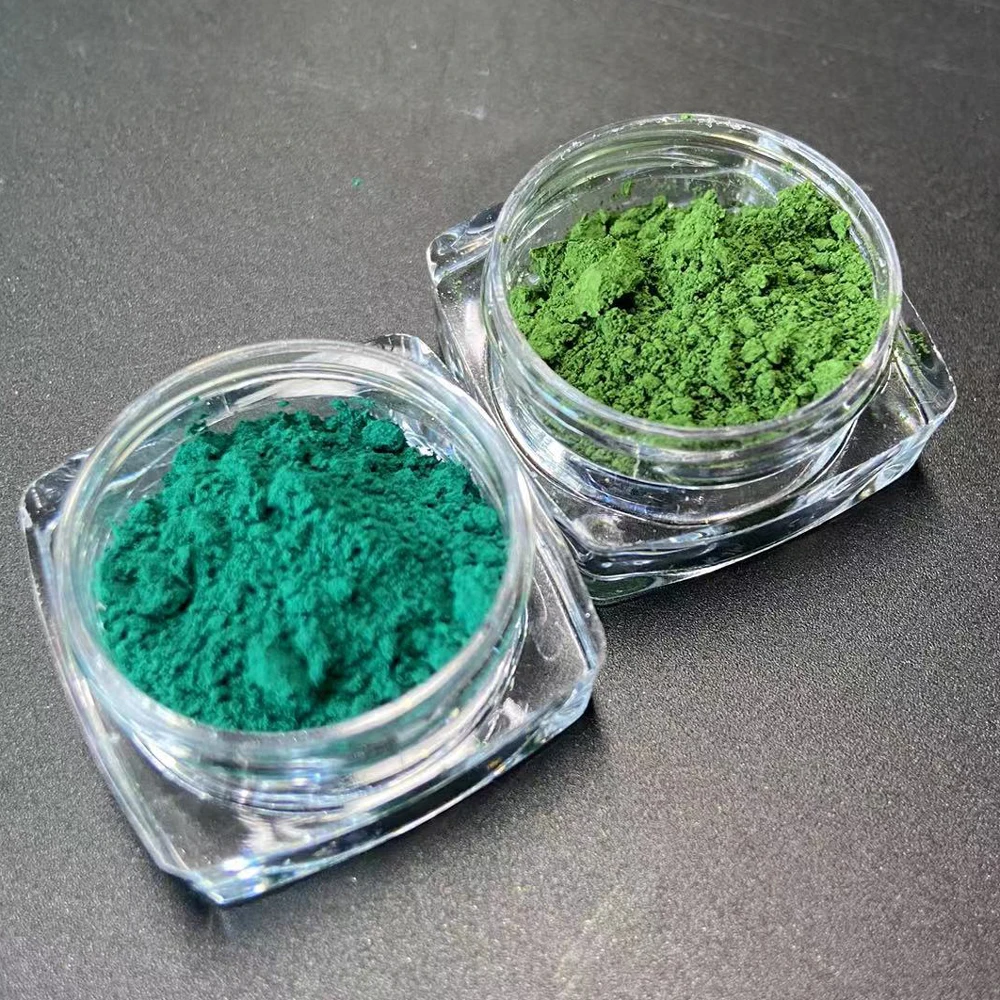 Cosmetic Grade Matte Chromium Oxide Hydroxide Green Pigment Iron Oxide Powder Use Lipstick DIY Nail Polish Brick Paint Candle