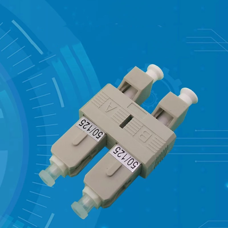 Connettore di conversione in fibra ottica, LC femmina a SC maschio SM 9/125 mm 50/125 Convertitore adattatore ottico ibrido in fibra ottica