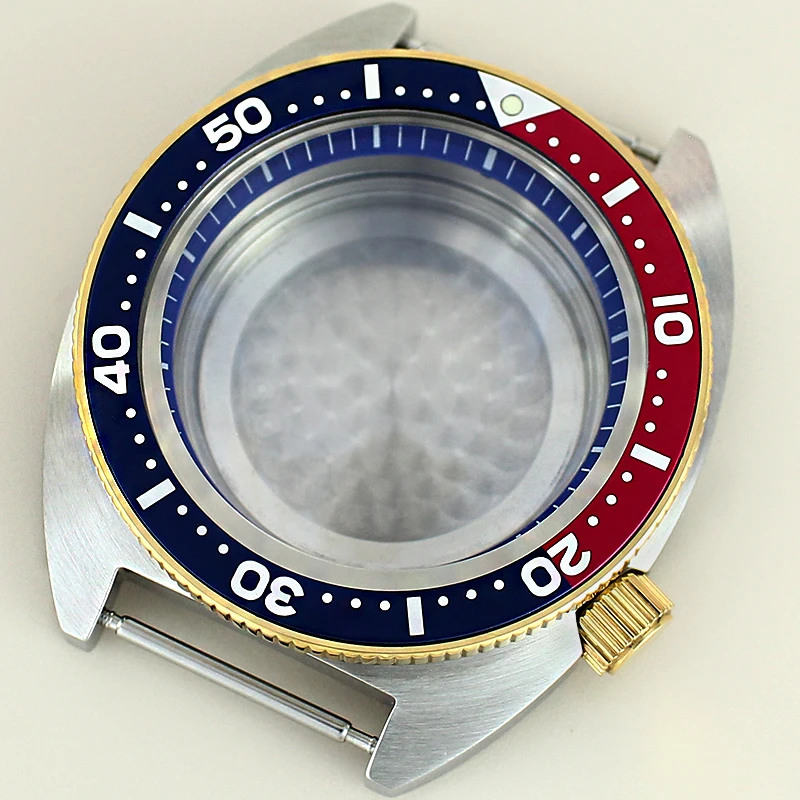 

41mm Stainless Steel Watch Case Sapphire Crystal With chapters Ring For Turtle NH35 NH34 NH36 NH38 28.5mmDial Mod SKX Case Parts